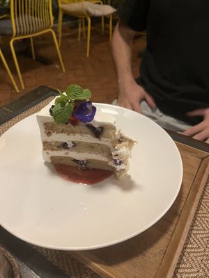 Blueberry cake  at Reform Kafe in Chiang Mai