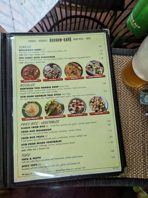 menu at Reform Kafe in Chiang Mai