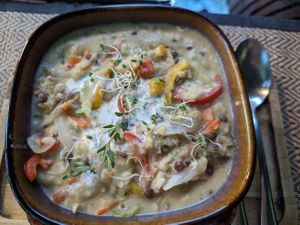 Lentil soup at Reform Kafe in Chiang Mai