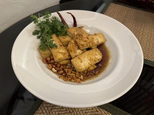 Tofu with Tamarind Sauce  at Reform Kafe in Chiang Mai