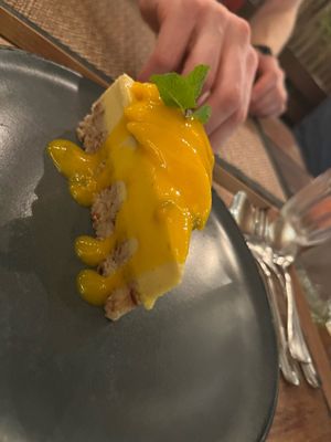 Mango passion fruit cheesecake   at Reform Kafe in Chiang Mai