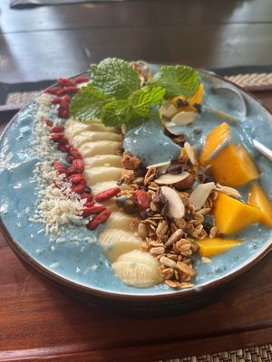 Spirulina bowl   at Reform Kafe in Chiang Mai