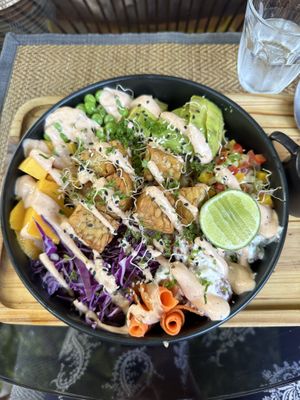 Tempeh bowl  at Reform Kafe in Chiang Mai