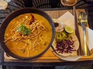 Khao soi at Reform Kafe in Chiang Mai