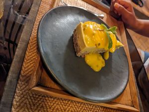 Passion fruit cheesecake at Reform Kafe in Chiang Mai