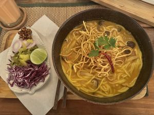 Khao Soi  at Reform Kafe in Chiang Mai