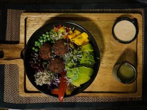 Falafel bowl at Reform Kafe in Chiang Mai