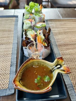 Fresh summer rolls (120 THB)  at Reform Kafe in Chiang Mai