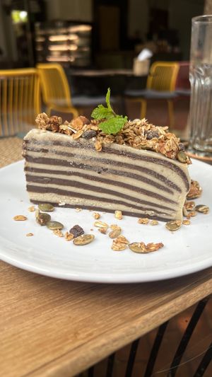 Crepe cake  at Reform Kafe in Chiang Mai