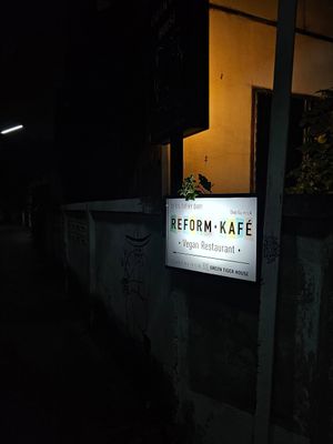 Outside at Reform Kafe in Chiang Mai