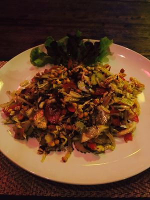 burmese tea leaf salad at Reform Kafe in Chiang Mai