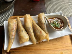 Spring rolls   at Reform Kafe in Chiang Mai