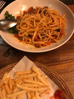 Linguine puttanesca at Reform Kafe in Chiang Mai
