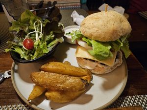 With "country fries" at Reform Kafe in Chiang Mai