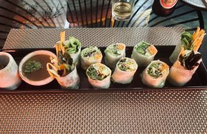 Fresh spring rolls  at Reform Kafe in Chiang Mai