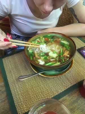 Tofu soup at Reform Kafe in Chiang Mai