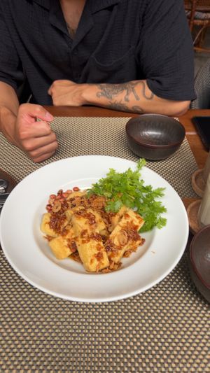 tamarind tofu  at Reform Kafe in Chiang Mai