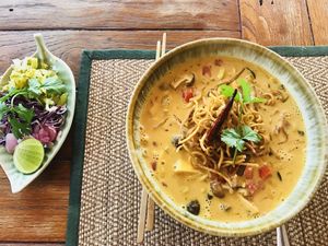 North Thailand noodle soup at Reform Kafe in Chiang Mai