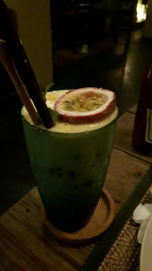 amazing mango passion fruit lassi at Reform Kafe in Chiang Mai