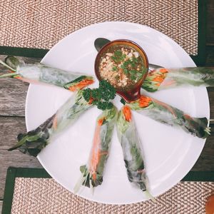 Raw Spring Rolls at Reform Kafe in Chiang Mai