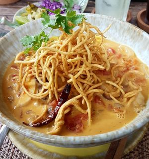 Khao Soi soup at Reform Kafe in Chiang Mai