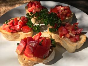 Bruschetta  at Reform Kafe in Chiang Mai