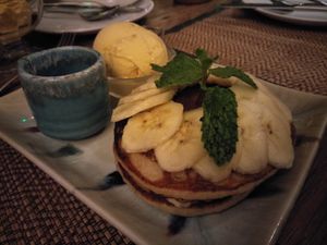Banana pancakes at Reform Kafe in Chiang Mai