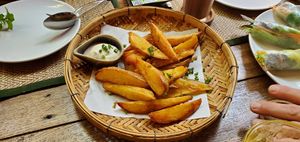 Potato wedges at Reform Kafe in Chiang Mai