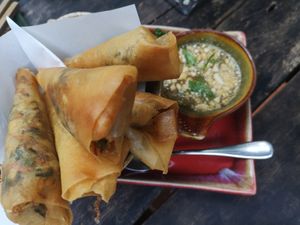 Spring rolls at Reform Kafe in Chiang Mai