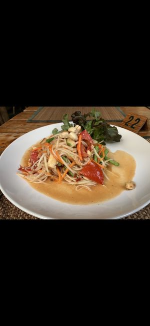 Papaya salad at Reform Kafe in Chiang Mai