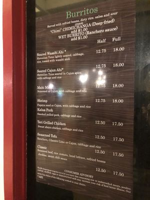 Meat, Veg-friendly, vegetarian & vegan options at Island Taco in Koloa