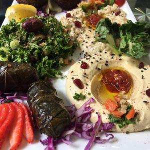 vegetarian platter at Cleo's Mediterranean Cuisine in New Orleans