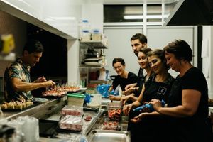 Our awesome kitchen crew! at Sozo Cafe in Tweed Heads South