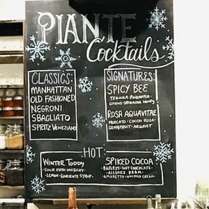 Warm cocktails too! at Piante Pizzeria in Breckenridge
