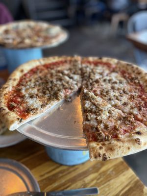 Lasagna pizza on gluten-free crust  at Piante Pizzeria in Breckenridge