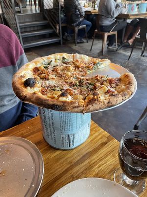 Chicken parm pizza on regular crust  at Piante Pizzeria in Breckenridge