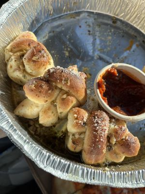 Garlic knots  at Piante Pizzeria in Breckenridge