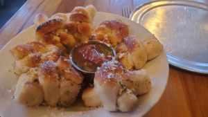 Garlic Knots, very filling! #Veganuary at Piante Pizzeria in Breckenridge