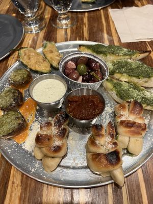Appetizer sampler   at Piante Pizzeria in Breckenridge