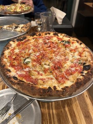 Chicken parm pie  at Piante Pizzeria in Breckenridge