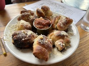 Garlic knots!!!!   at Piante Pizzeria in Breckenridge