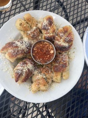 Amazing garlic knots   at Piante Pizzeria in Breckenridge