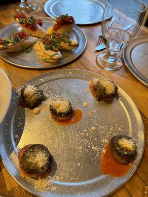 Stuffed mushrooms   at Piante Pizzeria in Breckenridge