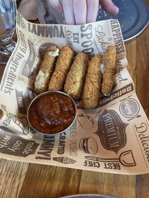 Mozzarella sticks  at Piante Pizzeria in Breckenridge
