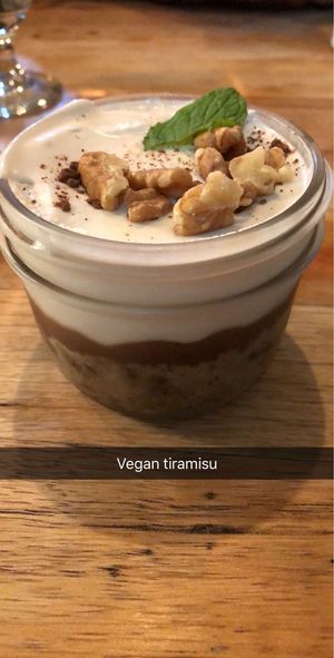 Tiramisu at Piante Pizzeria in Breckenridge