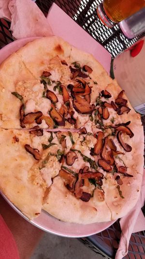 white pizza at Piante Pizzeria in Breckenridge