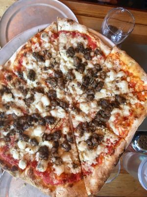 Lasagna pizza at Piante Pizzeria in Breckenridge