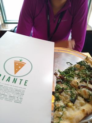 White Pizza with Shitake 'bacon' at Piante Pizzeria in Breckenridge