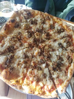 Lasagna Pizza! at Piante Pizzeria in Breckenridge