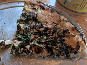 Burnt pizza at Piante Pizzeria in Breckenridge